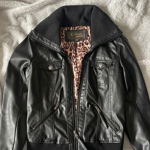 Faux leather jacket